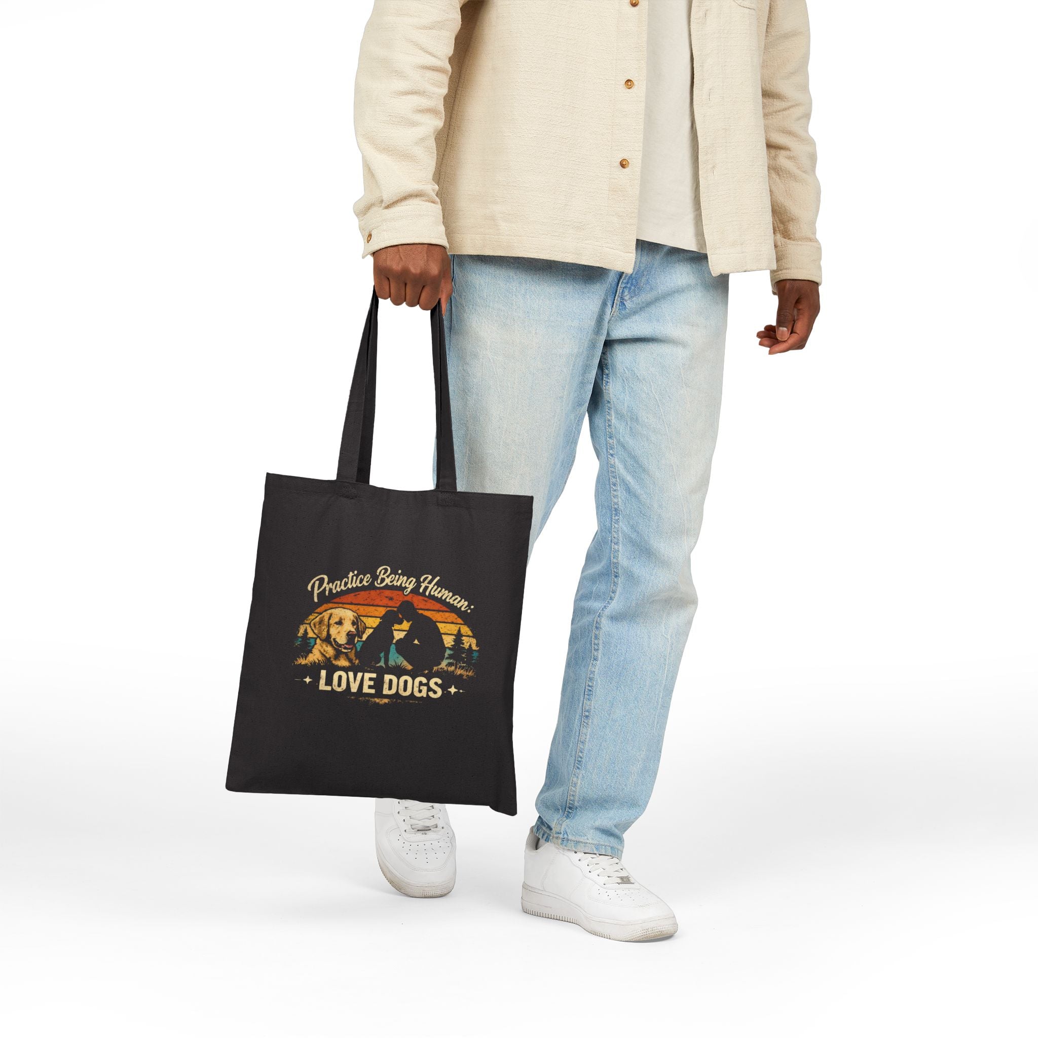 "Practice Being Human" — Tote Bag