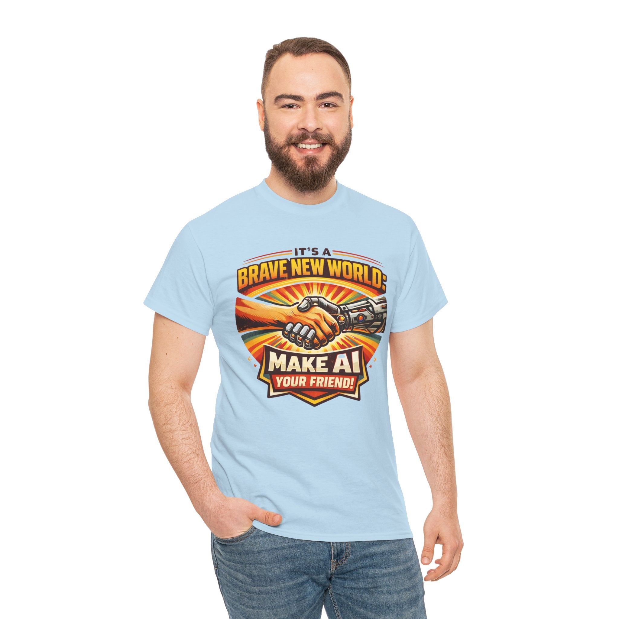 "It’s a Brave New World: Make AI Your Friend" — T-Shirt