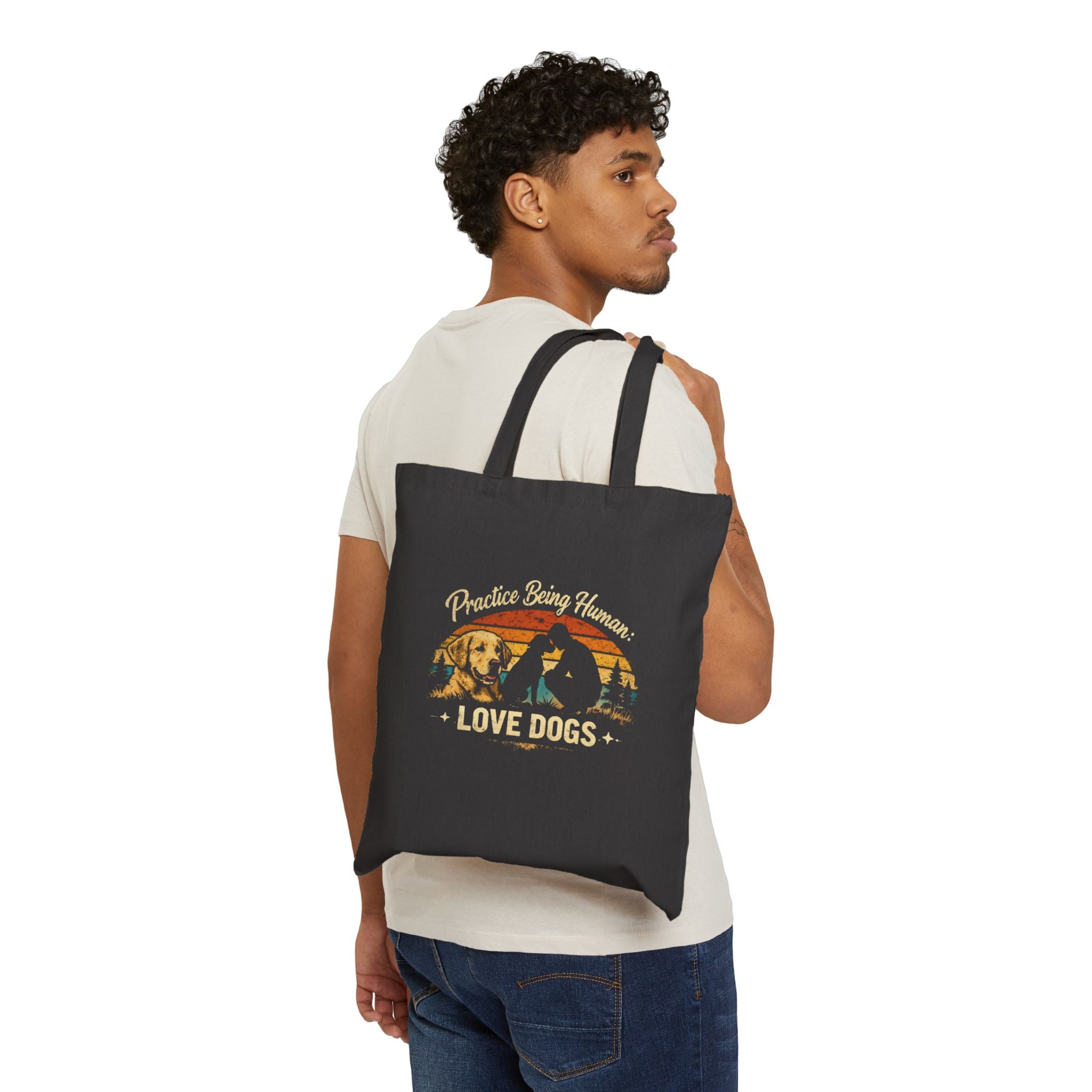 "Practice Being Human" — Tote Bag